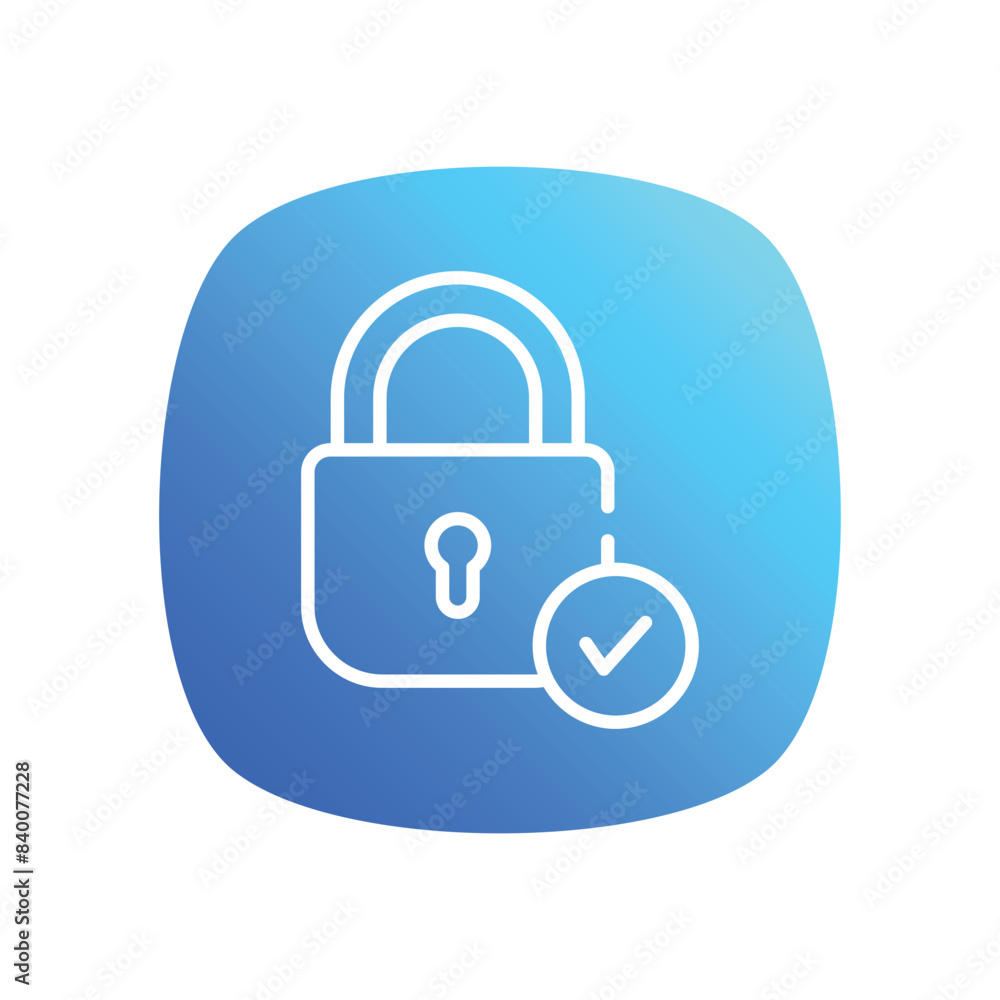 Padlock icon isolate whitebackground vector illustration Padlock icon isolate whitebackground vector illustration