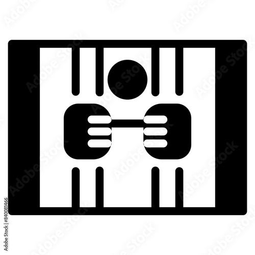 Crime solid icon symbol sign from modern Movie Genre collection in solid style for mobile concept and web apps design. Entertainment and cinema related vector line icon.