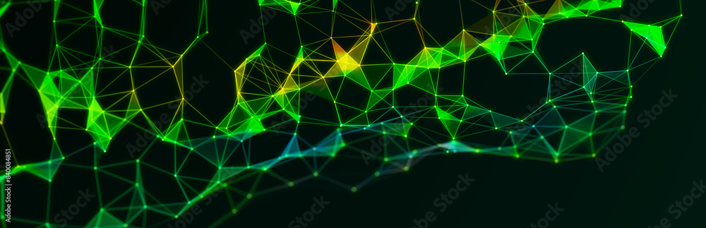 Abstract polygonal space with dots and lines. Triangular structure. Background concept for your design. 3d rendering. Abstract polygonal space with dots and lines. Triangular structure. Background concept for your design. 3d rendering.