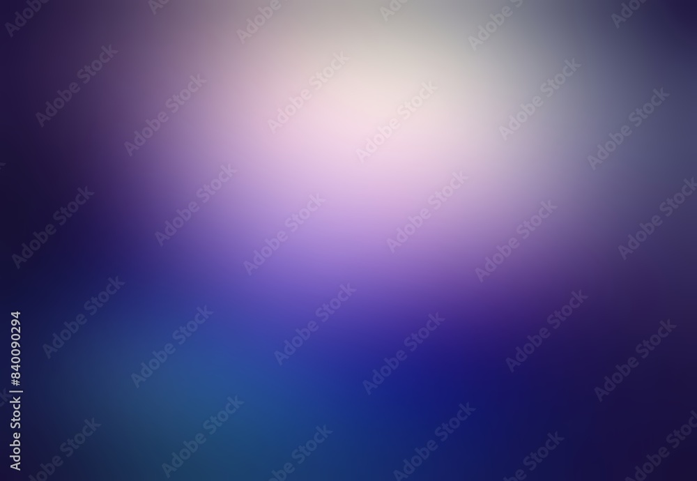 Diffused light spot on deep blue blur background. AI graphic.