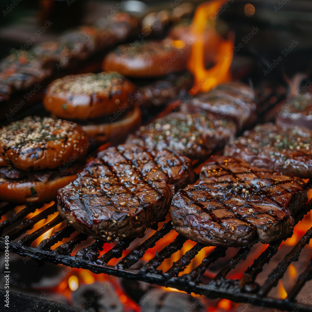 BURGER ON BARBEQUE BURGER ON BARBEQUE