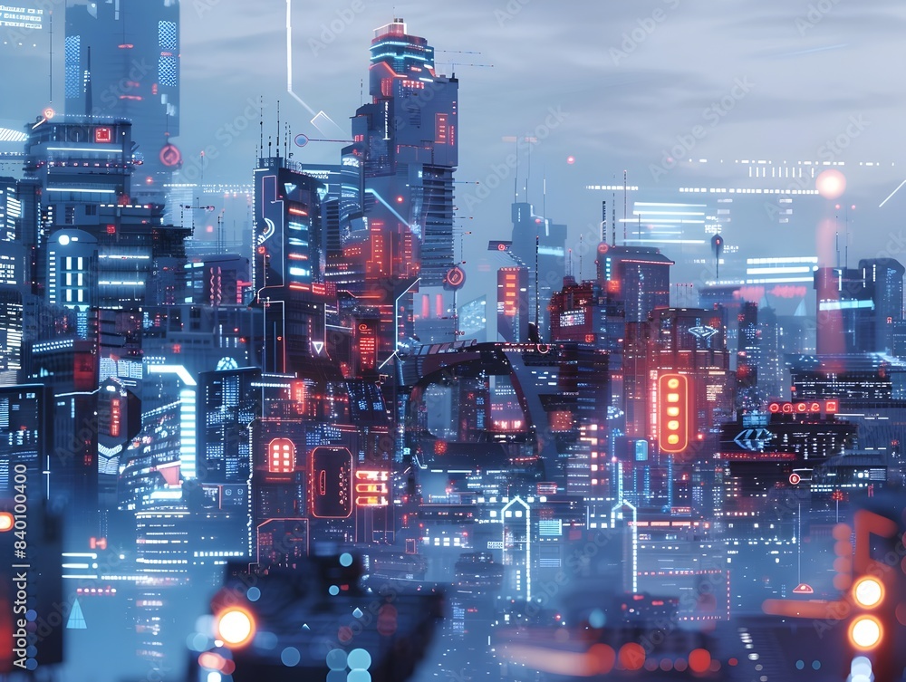 Vibrant and Futuristic Illuminated Cityscape with Glowing Skyscrapers Neon Lights and Reflections in the Night Sky Abstract Representation of a Technologically Advanced Metropolis Vibrant and Futuristic Illuminated Cityscape with Glowing Skyscrapers Neon Lights and Reflections in the Night Sky Abstract Representation of a Technologically Advanced Metropolis