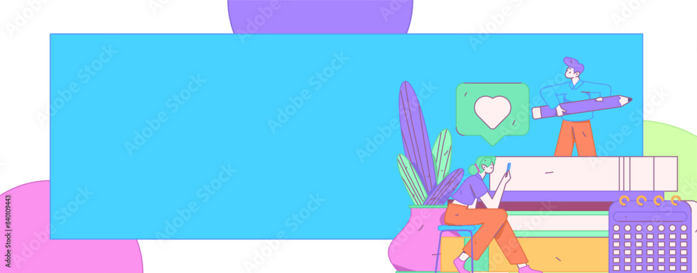 World Book Day Reading Character Flat Vector Concept Operation Hand Drawn Illustration
World Book Day Reading Character Flat Vector Concept Operation Hand Drawn Illustration