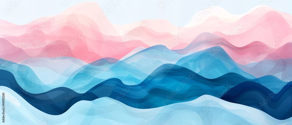 Obraz premium Abstract background flat design front view dynamic theme water color Complementary Color Scheme