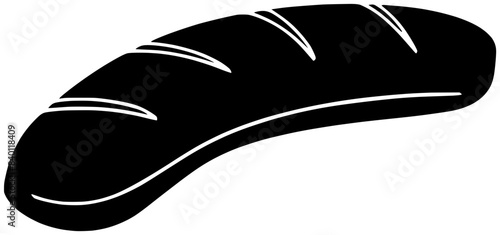 food illustration sausage silhouette meat logo meal icon hotdog outline lunch beef bread eat roll bun stick homemade snack shape pastry bakery chopstick for vector graphic background