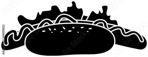 food illustration sausage silhouette meat logo meal icon hotdog outline lunch beef bread eat roll bun stick homemade snack shape pastry bakery chopstick for vector graphic background
