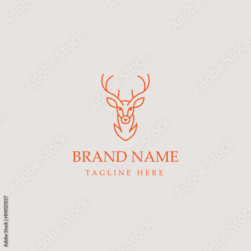 Dear logo for luxury brand, logo template,