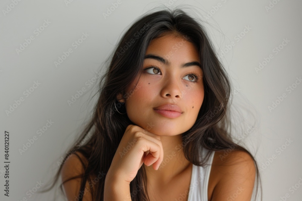 Fototapeta premium Woman gazing upward