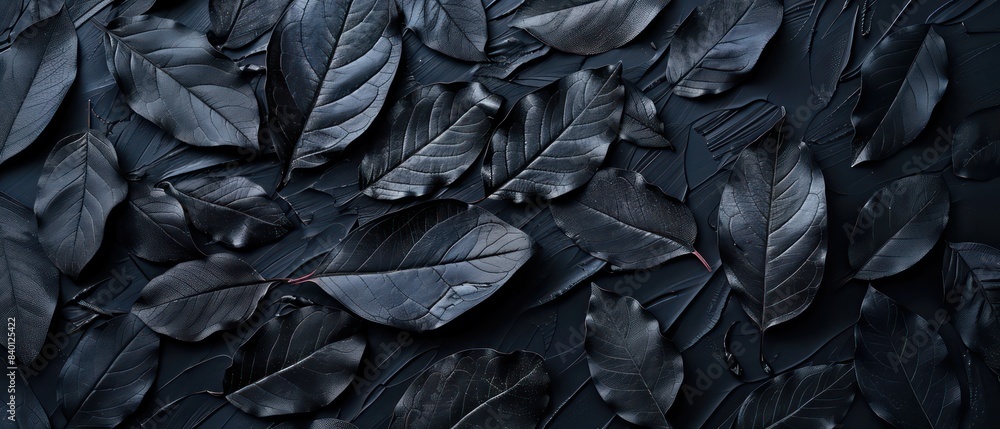black leaves on black background black leaves on black background