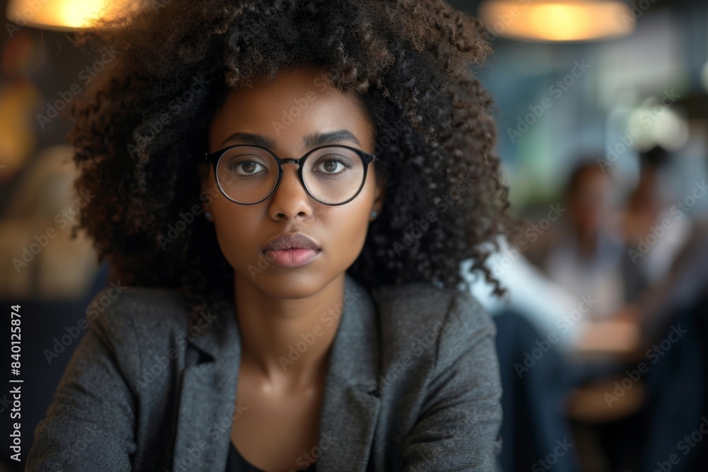 Woman glasses phone table sitting Woman glasses phone table sitting
