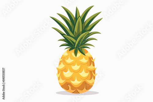Pineapple illustration on a white background.