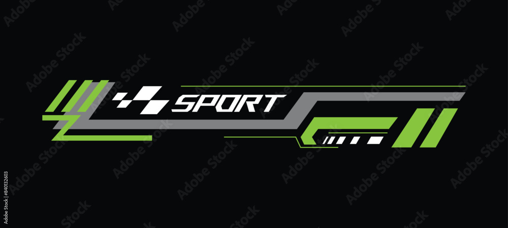 Obraz premium Racing sport sticker stripe abstract vinyl decal print