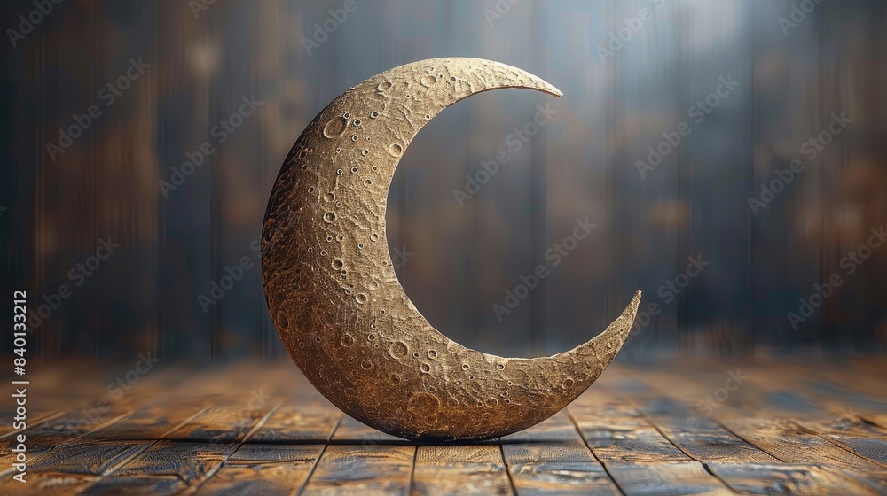 Ramadan Kareem Concept with Crescent Moon, Night Background. Ramadan Kareem Concept with Crescent Moon, Night Background.