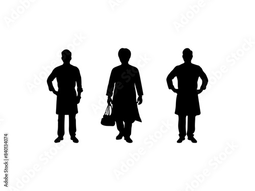 shopkeeper silhouette.