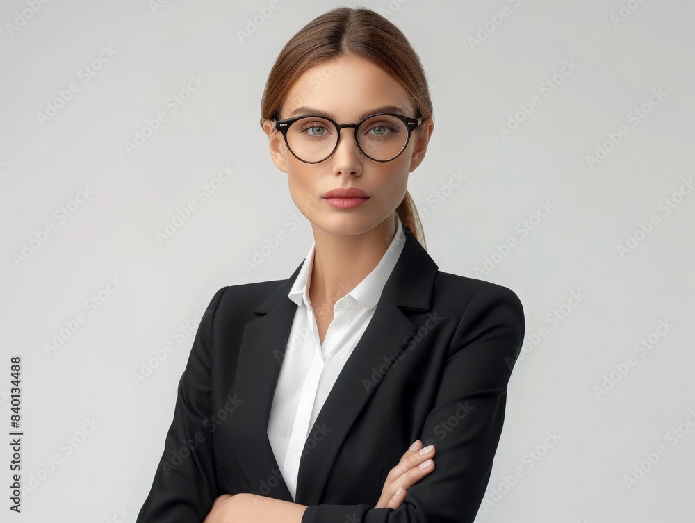 In full growth. Executive business woman. isolated on white 
