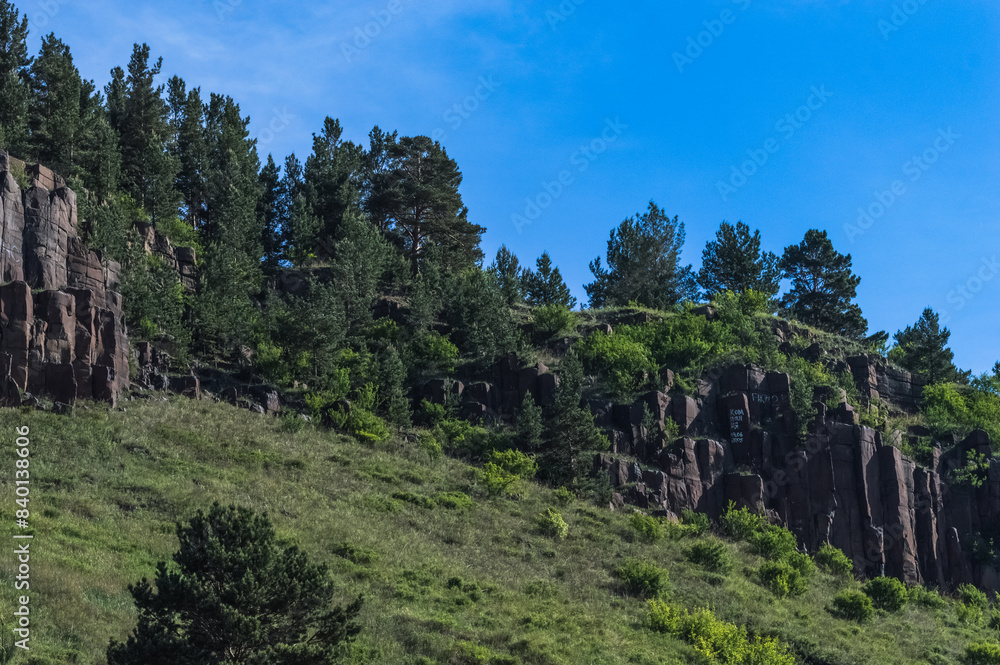 Rock formation in the Sayan mountains, Russia Rock formation in the Sayan mountains, Russia