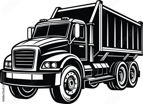 truck isolated on white background