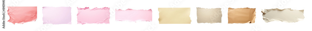 PNG ripped paper cut out element set PNG ripped paper cut out element set