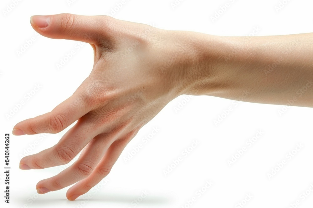 Hands reaching white object Hands reaching white object