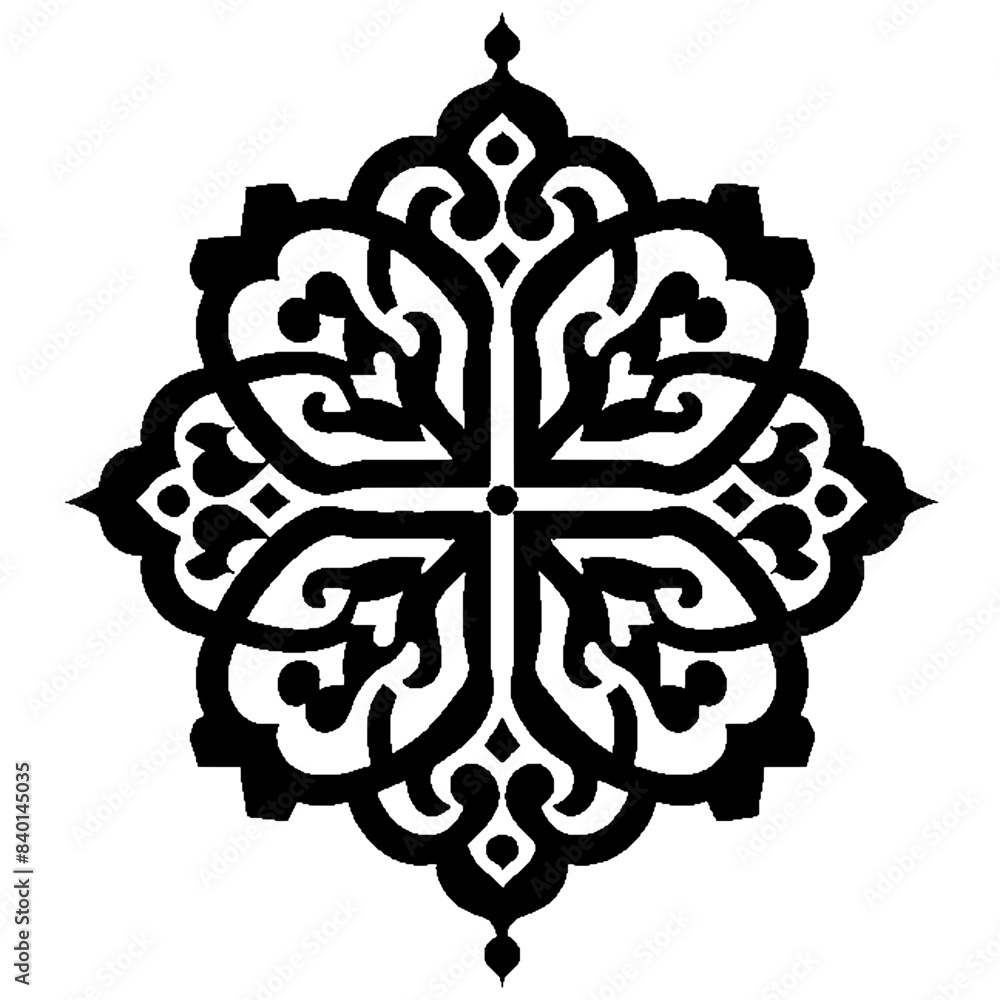 Islamic decoration ornament silhouette