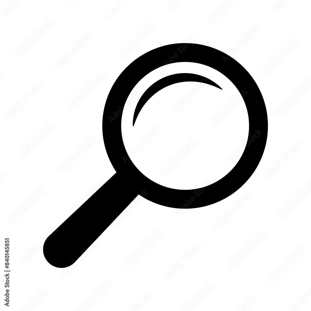 Magnifying glass icon, magnifier or loupe sign. Search icon. Magnifying glass icon, magnifier or loupe sign. Search icon.