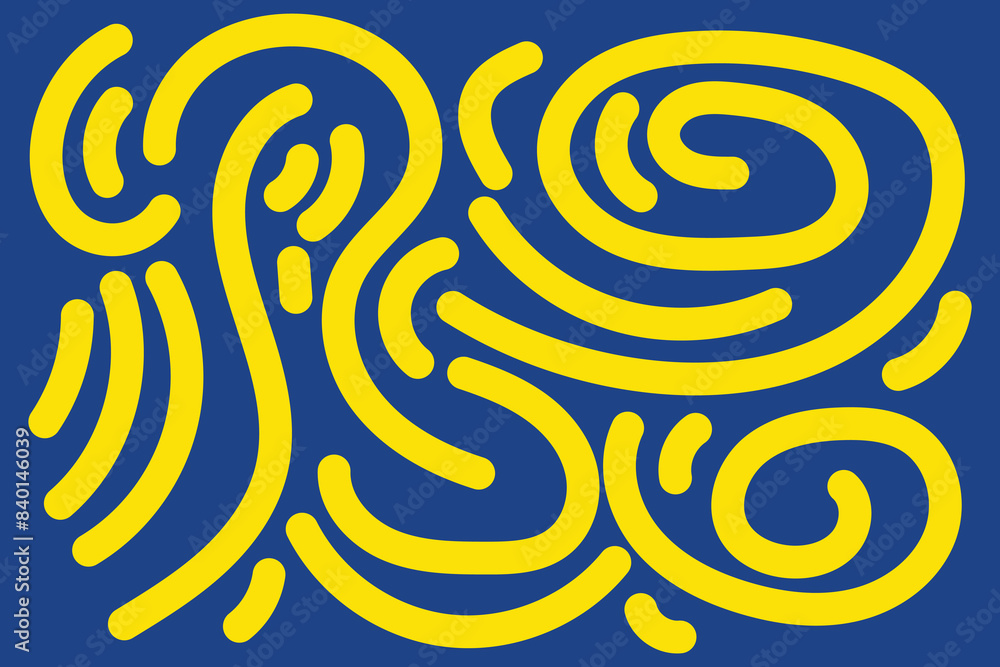 Doodle Abstract Background Landscape with Yellow and Blue colors for your graphic resource Doodle Abstract Background Landscape with Yellow and Blue colors for your graphic resource