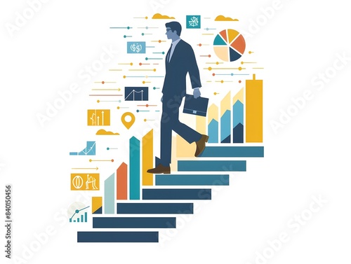 Business background, success, commercial, cooperation