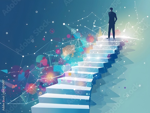 Business background, success, commercial, cooperation