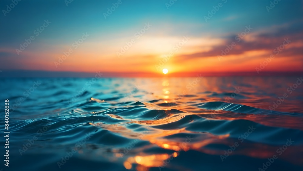 Abstract blur light on sea and ocean, clear water close up colorful background Abstract blur light on sea and ocean, clear water close up colorful background