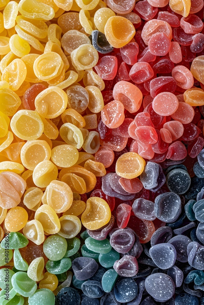 top view of various dried candies top view of various dried candies