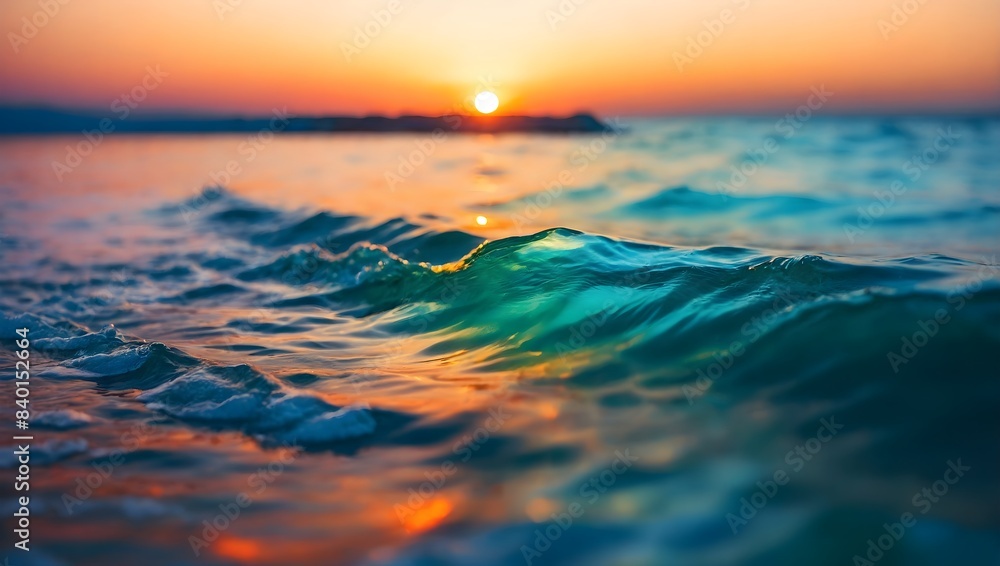Abstract blur light on sea and ocean, clear water close up colorful background Abstract blur light on sea and ocean, clear water close up colorful background