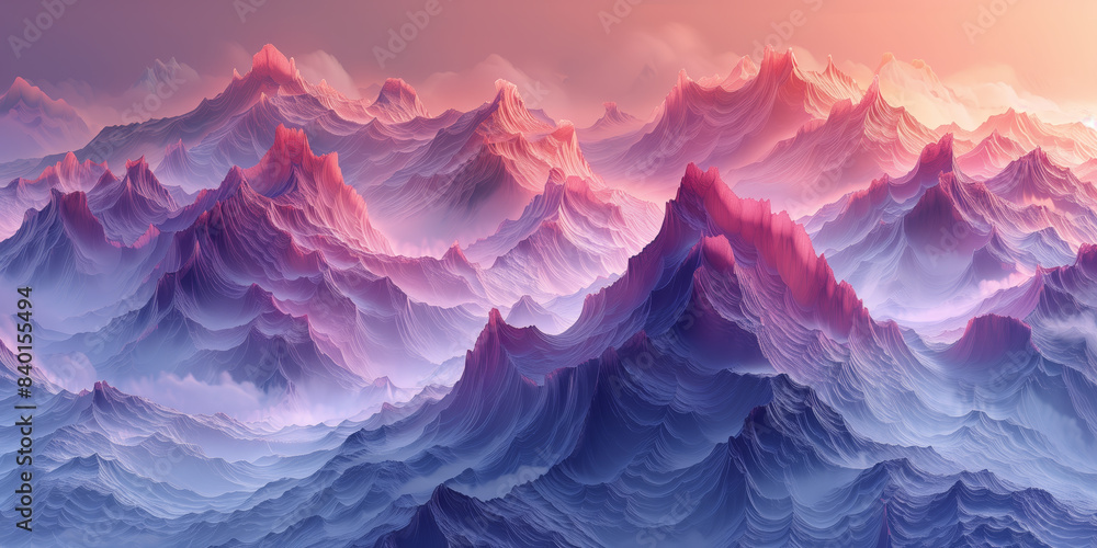 Beautiful dreamscape of AI generated world. Landscape of dreamy fantasy world Beautiful dreamscape of AI generated world. Landscape of dreamy fantasy world