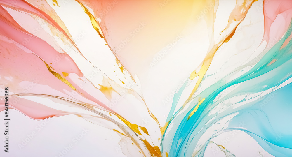 Obraz premium Abstract Art with Gold Accents