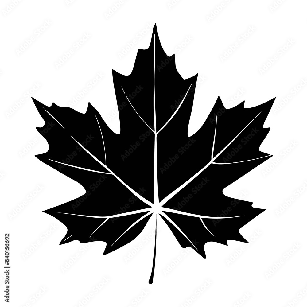 Naklejka premium Leaf Silhouette