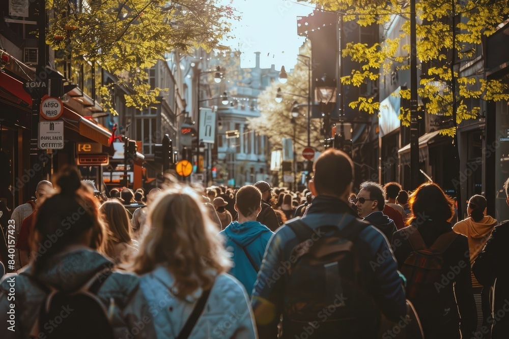 An image of people gathering on the street during daytime, emphasizing social interaction and a lively atmosphere.
An image of people gathering on the street during daytime, emphasizing social interaction and a lively atmosphere.