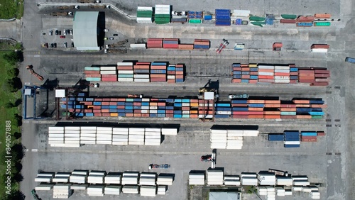 Kuching, Malaysia - June 5 2024: The Senari Port and Pending Terminal Port photo