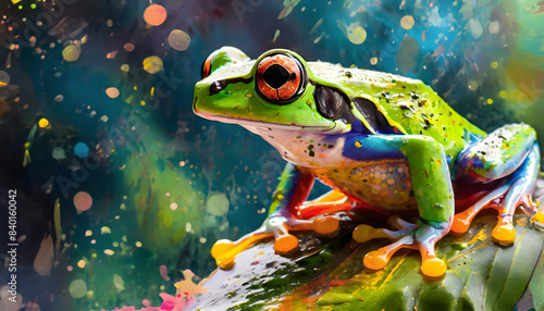 Vivid frog