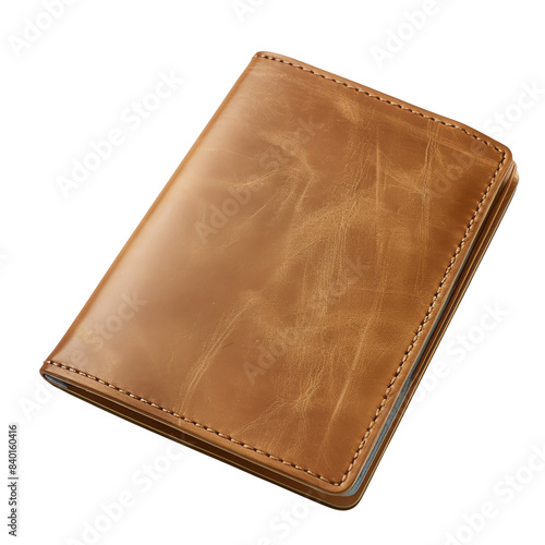 A stylish brown leather wallet, perfect for holding your essentials. Sleek design and durable material for everyday use.