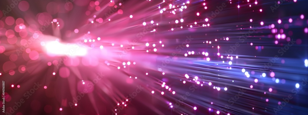 Fototapeta premium Abstract of Fiber Optic Internet Symbol