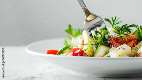 salad with tomatoes and feta cheese