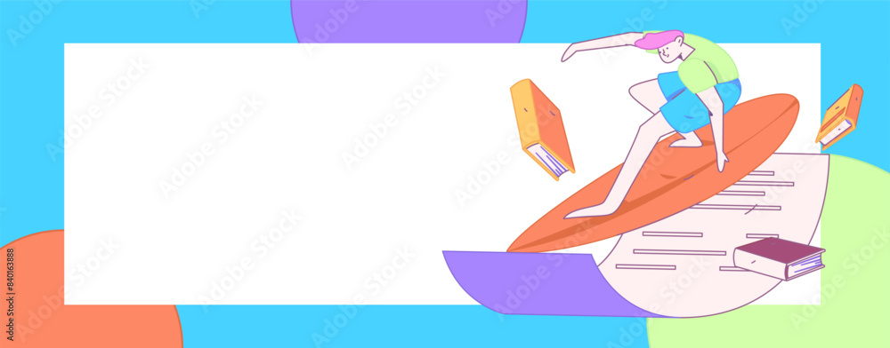 World Book Day Reading Character Flat Vector Concept Operation Hand Drawn Illustration
World Book Day Reading Character Flat Vector Concept Operation Hand Drawn Illustration