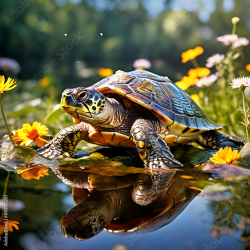 Turtle in the garden