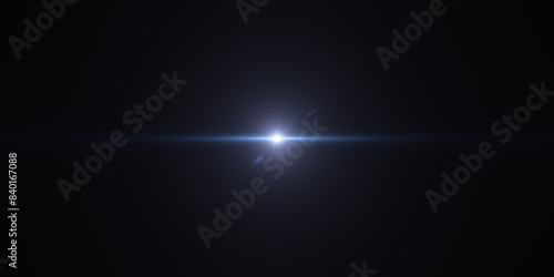 Center twinkle blue star lens flare. Beautiful Glow center blue light flare for project overlay screen effect. Abstract for luxury premium product design. effect element 3d illustration rendering.