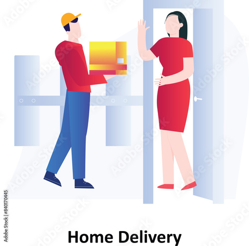 Home Delivery,Vector Icon which can easily modify or edit