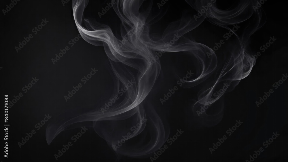 Obraz premium Smoky Black Background
