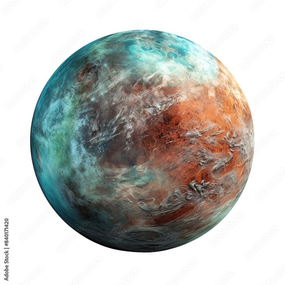 Realistic planet isolated on transparent or white background Realistic planet isolated on transparent or white background