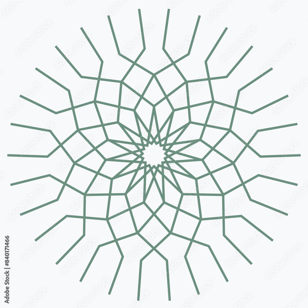 Obraz premium Pattern element on a white background. The vector image can be used as a fine art decoration.