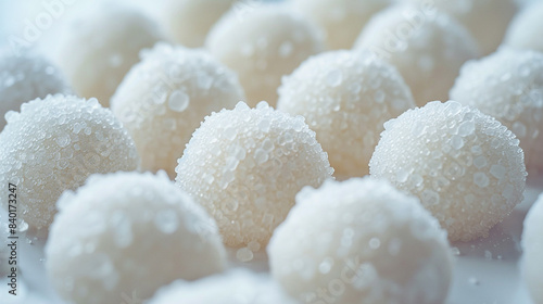 close up of sugar cubes