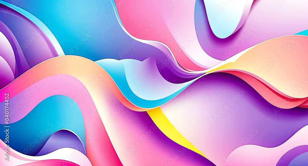 Abstract Colorful Wavy Background Abstract Colorful Wavy Background