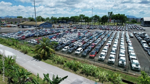 Kuching, Malaysia - June 5 2024: The Senari Port and Pending Terminal Port photo